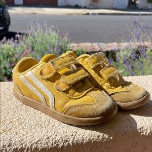 Yellow Kids Shoes with Velcro Straps
